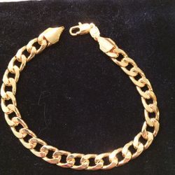 Gold Plated 8" Fashion Bracelet