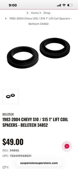 Chevy s10- Sonoma 1 inch lift