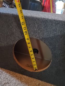 Empty 10" subwoofer box small compact size