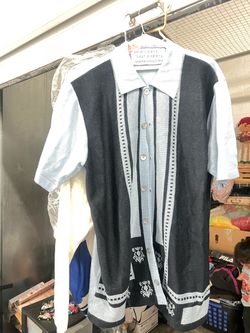 Men's Knit Button-Up Short Sleeve Shirt