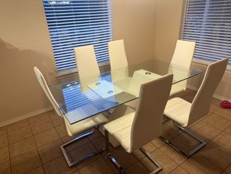 Modern glass table