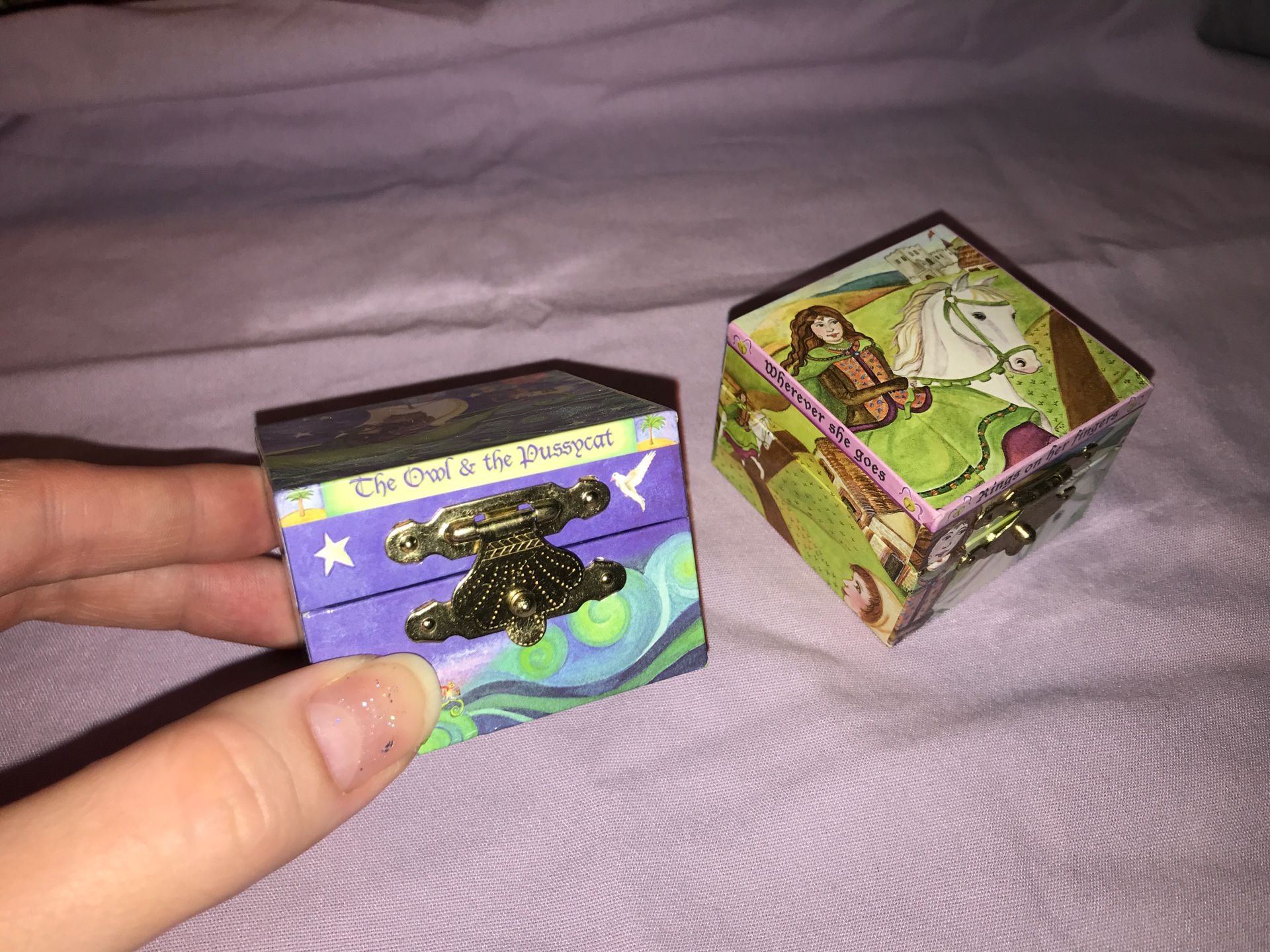 Set of 2 new kids jewelry box w/mirror-$1 gets both