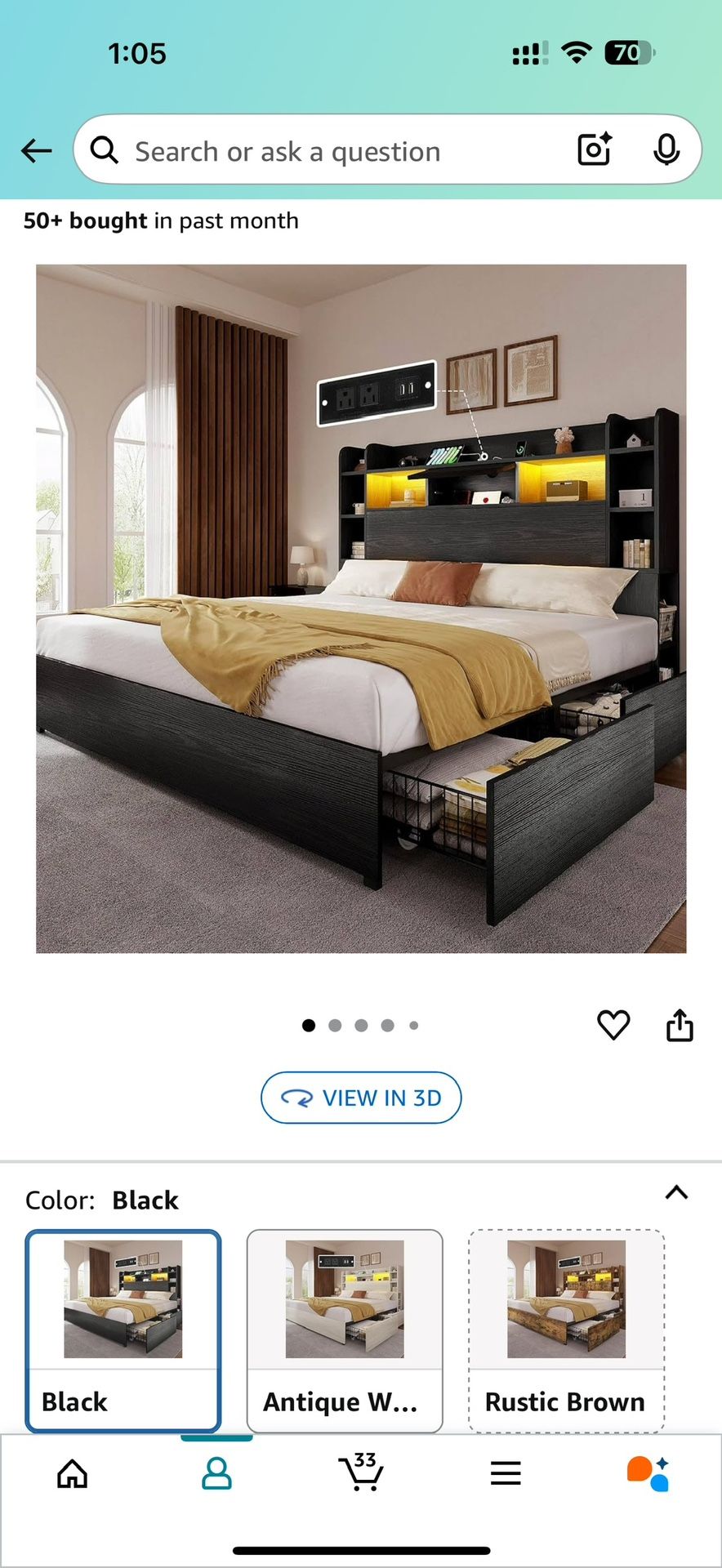 Brand New In Box Queen Bed Frame