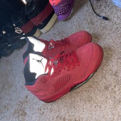 Jordan 5 Retro Red Suede 