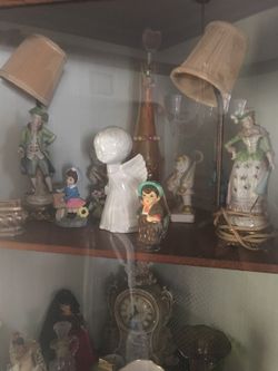 Antique lamps set of two