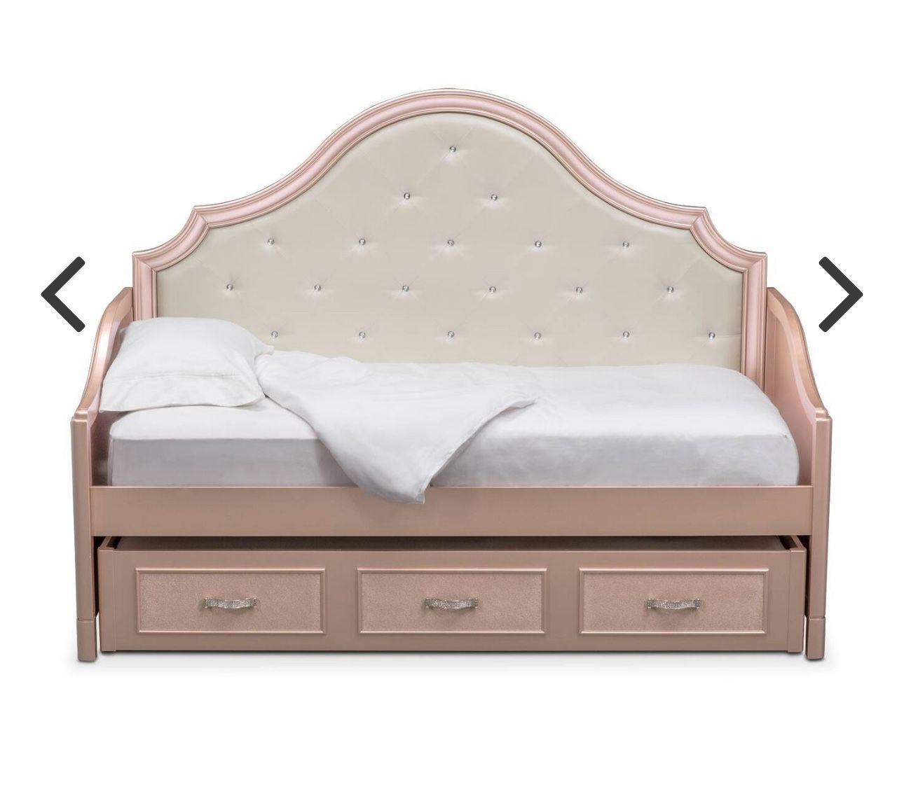 Serena Twin Trundle Daybed Set- Rose Quartz