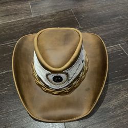 Genuine Leather Hat 