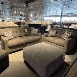 Brown Sofa And Loveseat