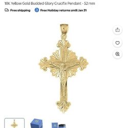 14k Gold Cross Pendant