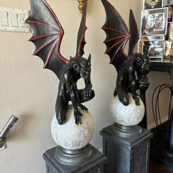 Custom Painted Gargoyle Statues
