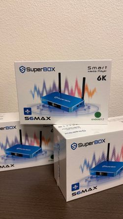 SuperBox S6 Max 6K Android Smart TV Box | Sports Movies TV | Voice Remote | No Monthly Fees