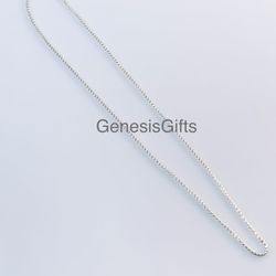 Sterling Silver Textured Box 2mm 20” Chain  