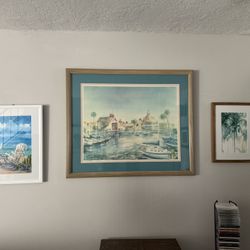 Large Marina Painting 