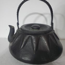 1800's Japenese STAMPED Teapot Handmade Nice Patina