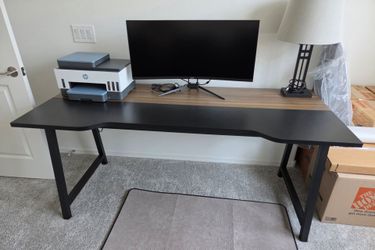 Desk with printer stand like new
