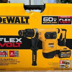 Dewalt 1-9/16 Rotary Hammer Drill With 2-9.0ah Batteries And Fast Charger 