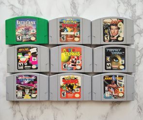 Nintendo 64 Games mario, South Park, 007 and more