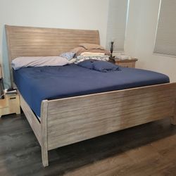 King Sleigh Bed Frame 