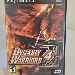 Dynasty Warriors 4 Sony PlayStation 2 PS2 Game With Case And WITHOUT Manual