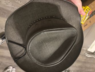 Black Wide Brim Fedora Hat