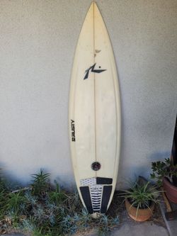 RUSTY Tri Fin Surfboard, 6' 2" X   18.4" x 2.2"   EX COND