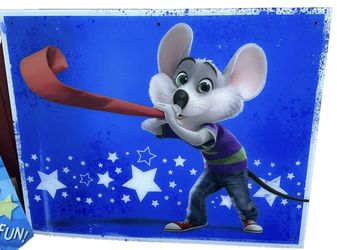 3x Chuck E Cheese Original Acrylic In Store Display Wall Art Sign Lot