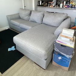 Gray Loveseat Couch