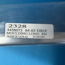 Drip Moulding Right side 1964-65 Chevrolet