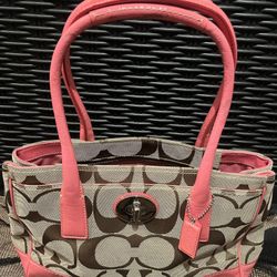 Coach Signature Zoe Handbag  