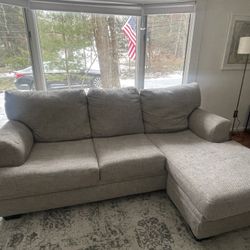 Like-New Grey Sectional Couch - Huntington/Dix Hills 