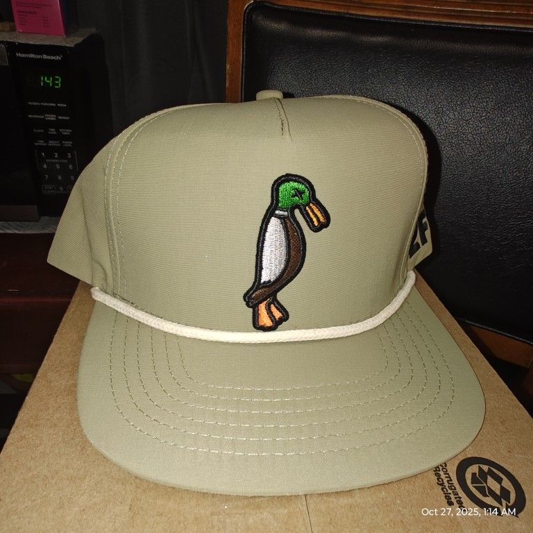 24.7 Hunt Olive Duck Rope Hat