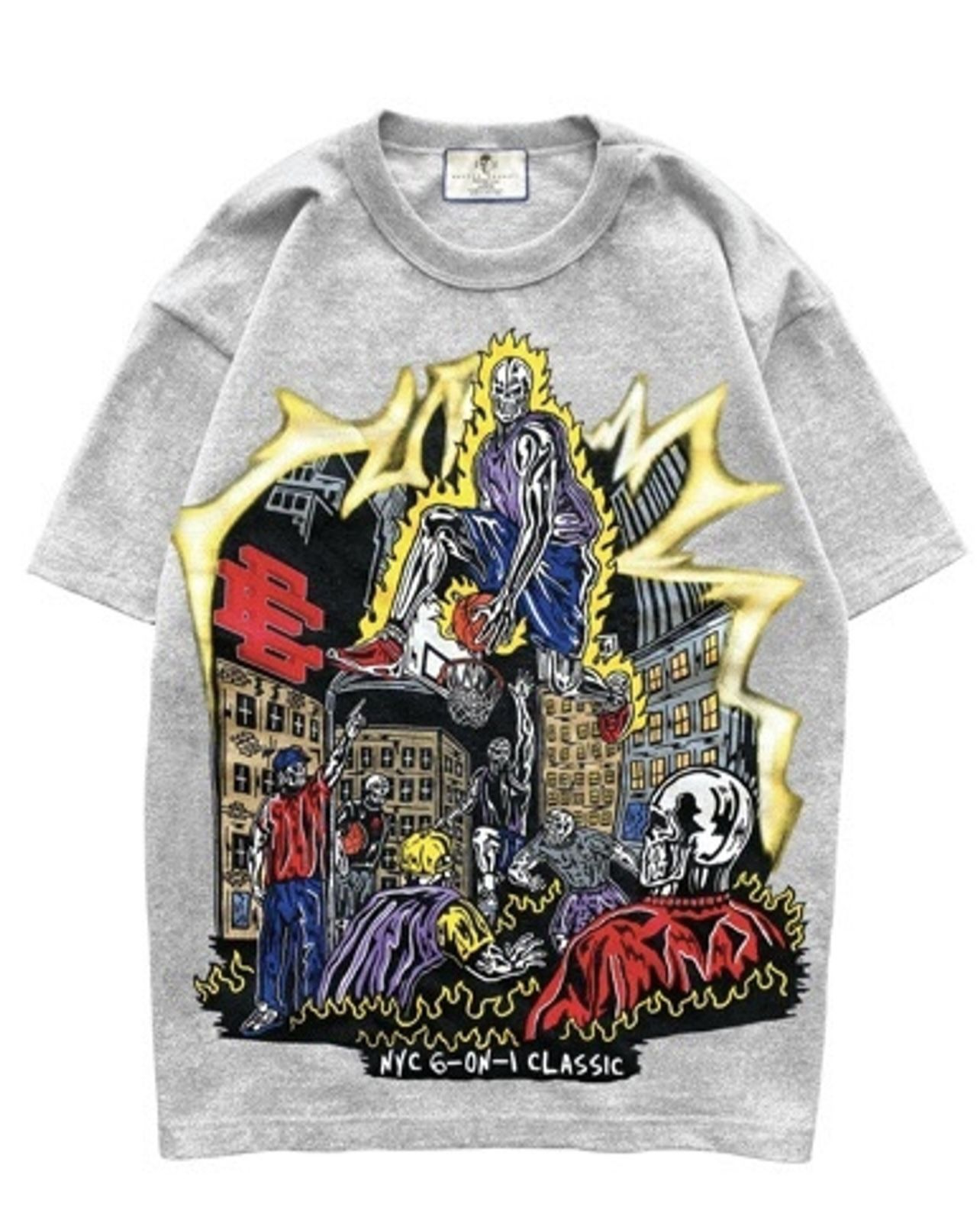 Eric Emanuel x Warren Lotas Grey Jump Shot Tee Size Large