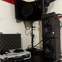 Recording Studio Equipment Starter Kit Interface Speakers Microphone 