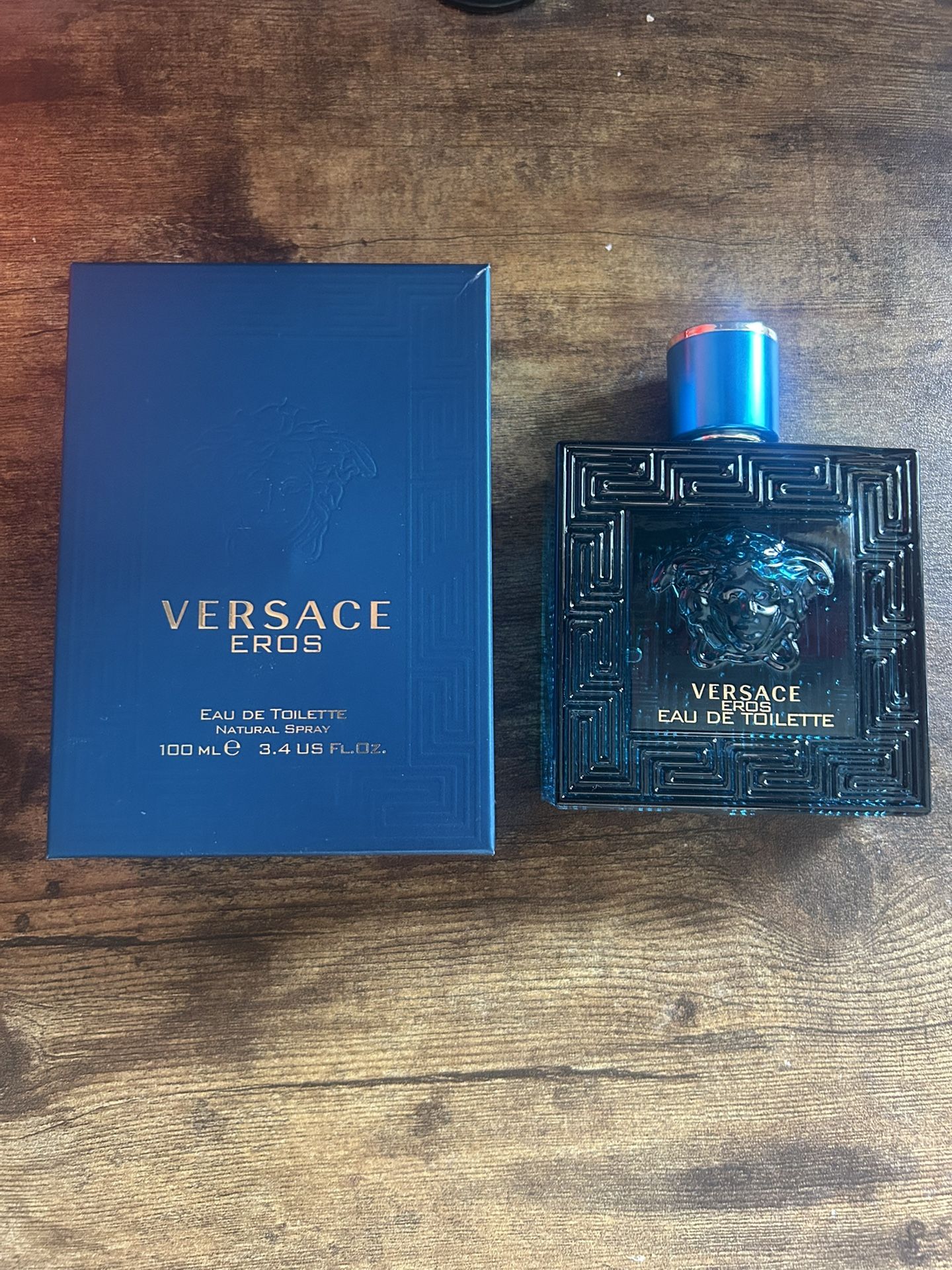 Versace Eros EDT 3.4 Oz 100ml Almost Perfect Condition