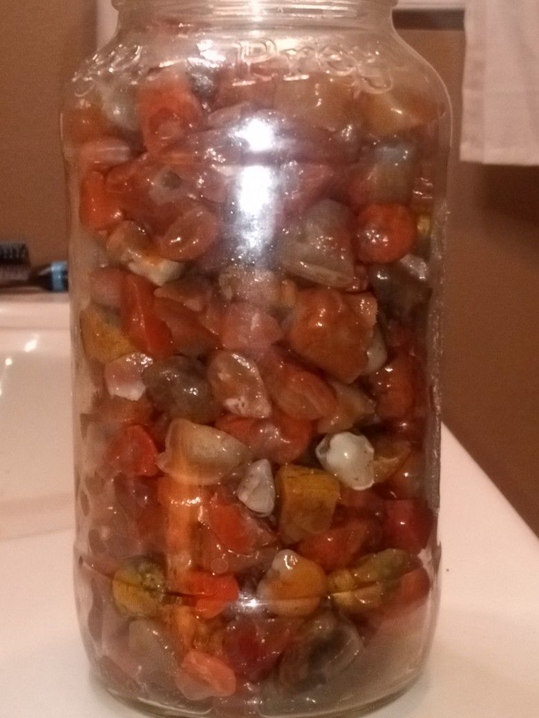 Jar Of Agates For Sale
