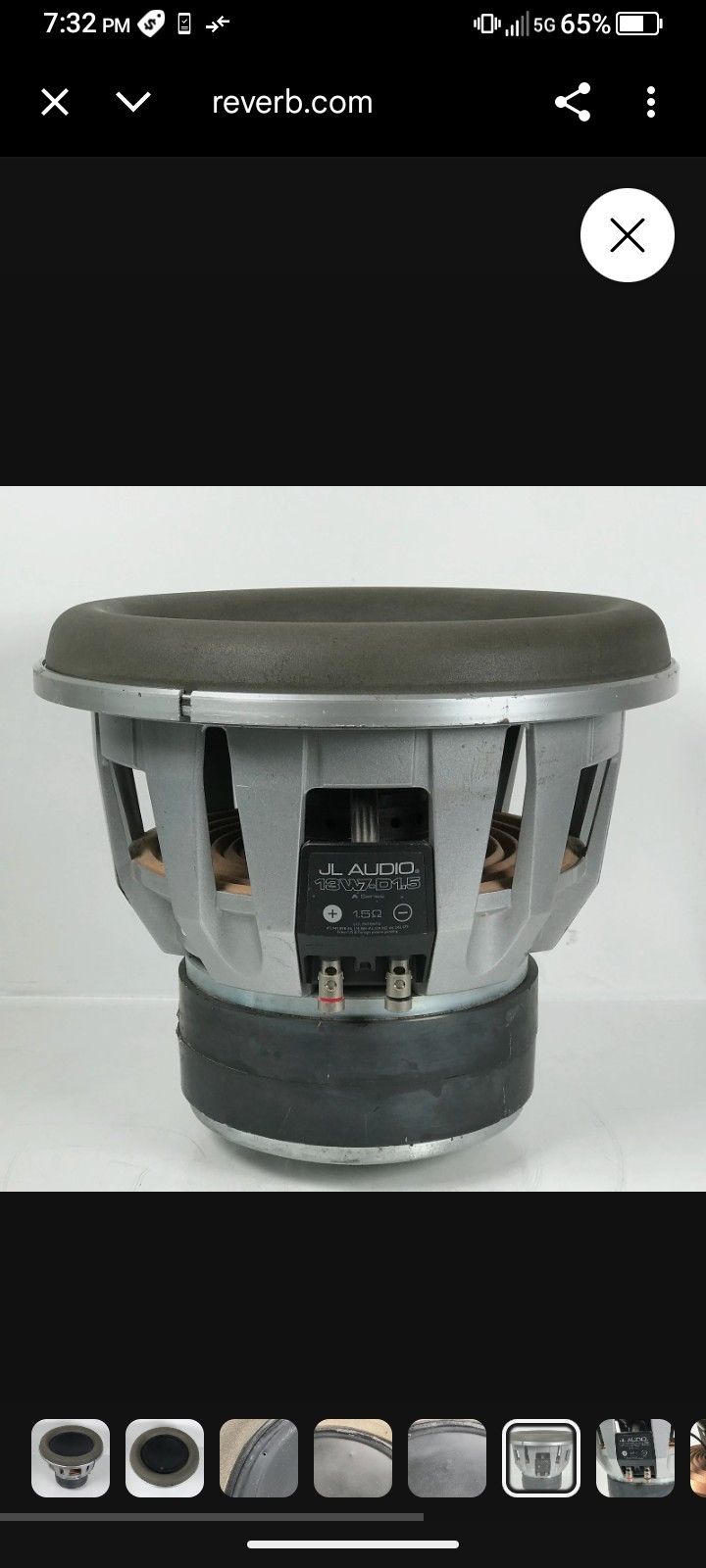 JL Audio 13W7-D1.5 Subwoofer 13.5 Speaker