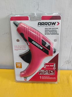 Arrow Dual Temp Glue Gun (80W), a handy tool designed for crafts, wood, and fabric projects