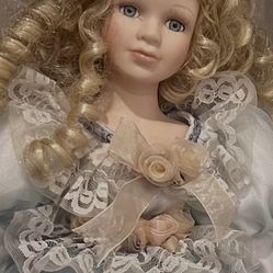 Vintage Porcelain Doll 