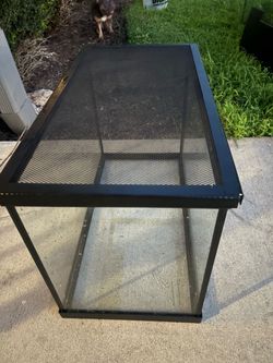 Glass Reptile Terrarium with Mesh Lid