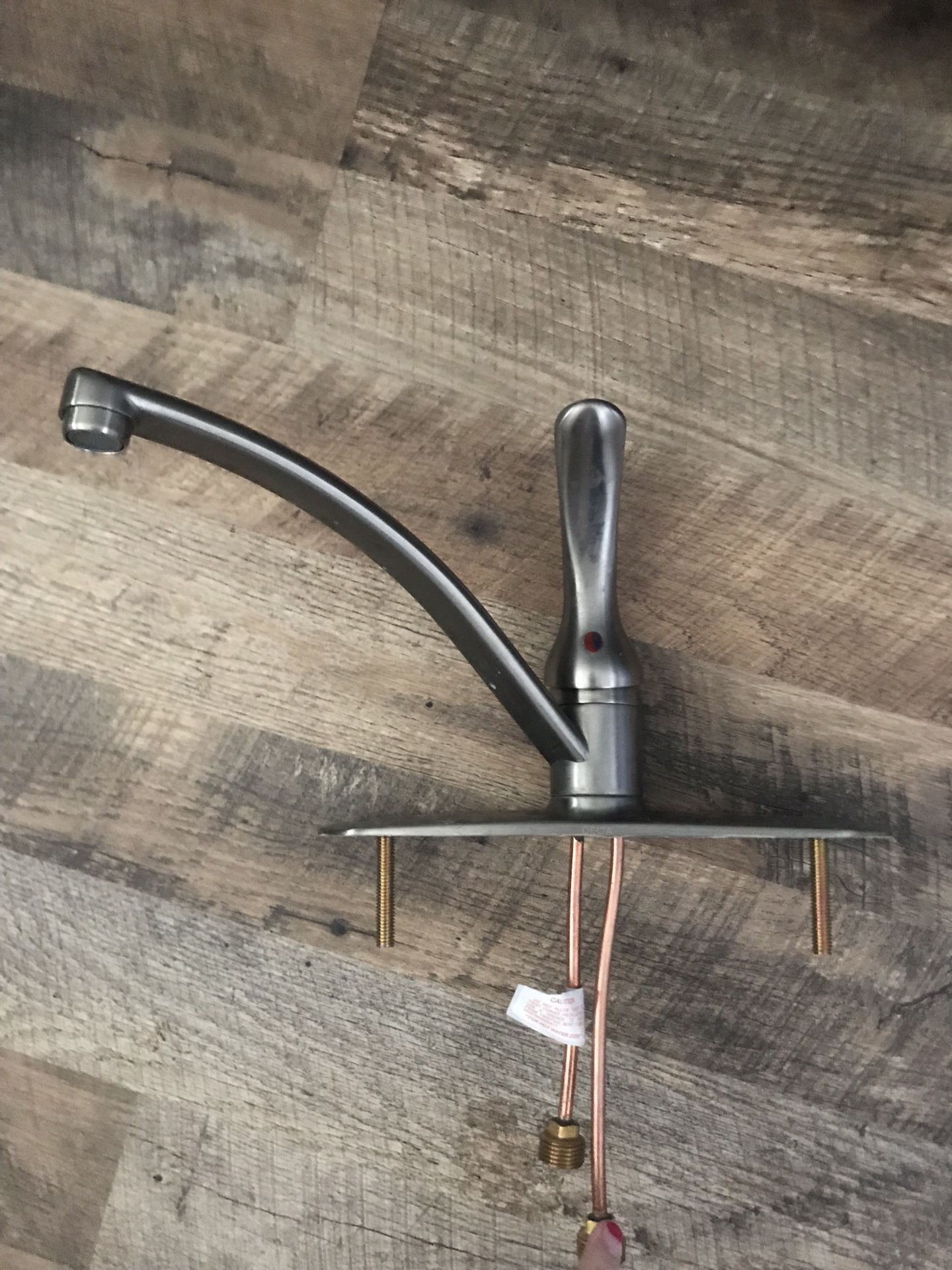 $45 OBO. Brushed nickel kitchen faucet in excellent condition!