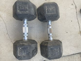 30lbs dumbells 