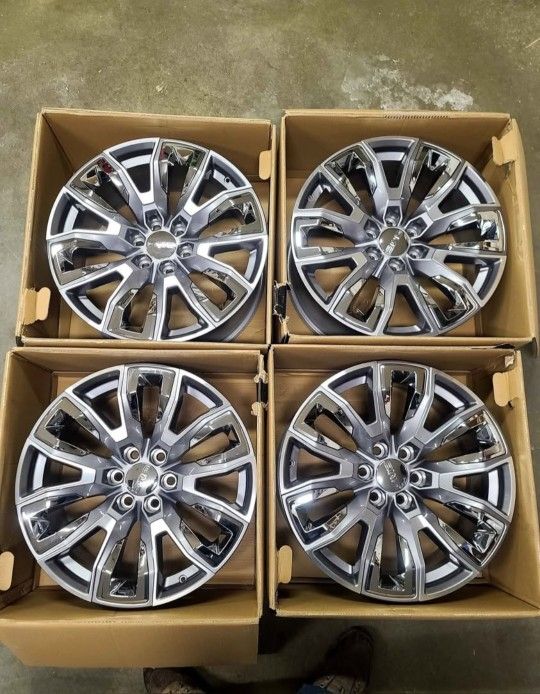 🔥 BRAND NEW 22" GMC Denali Rims | NO MILES, Perfect Take-Offs