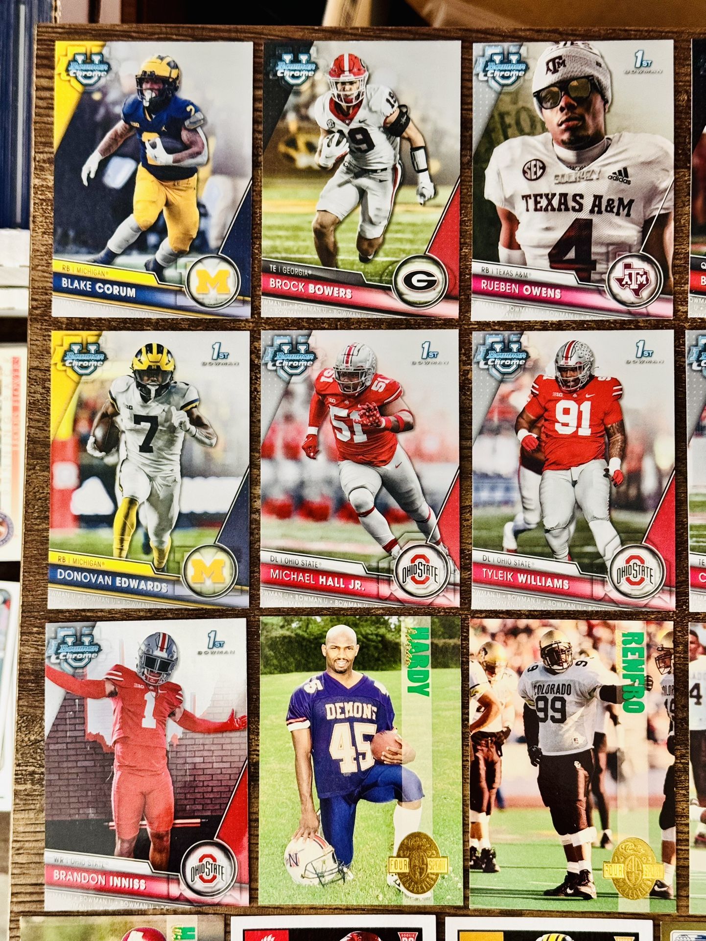 NFL College Football Card Lot (200+) Stars, Rookies, 1st Bowman, RC, Parallel