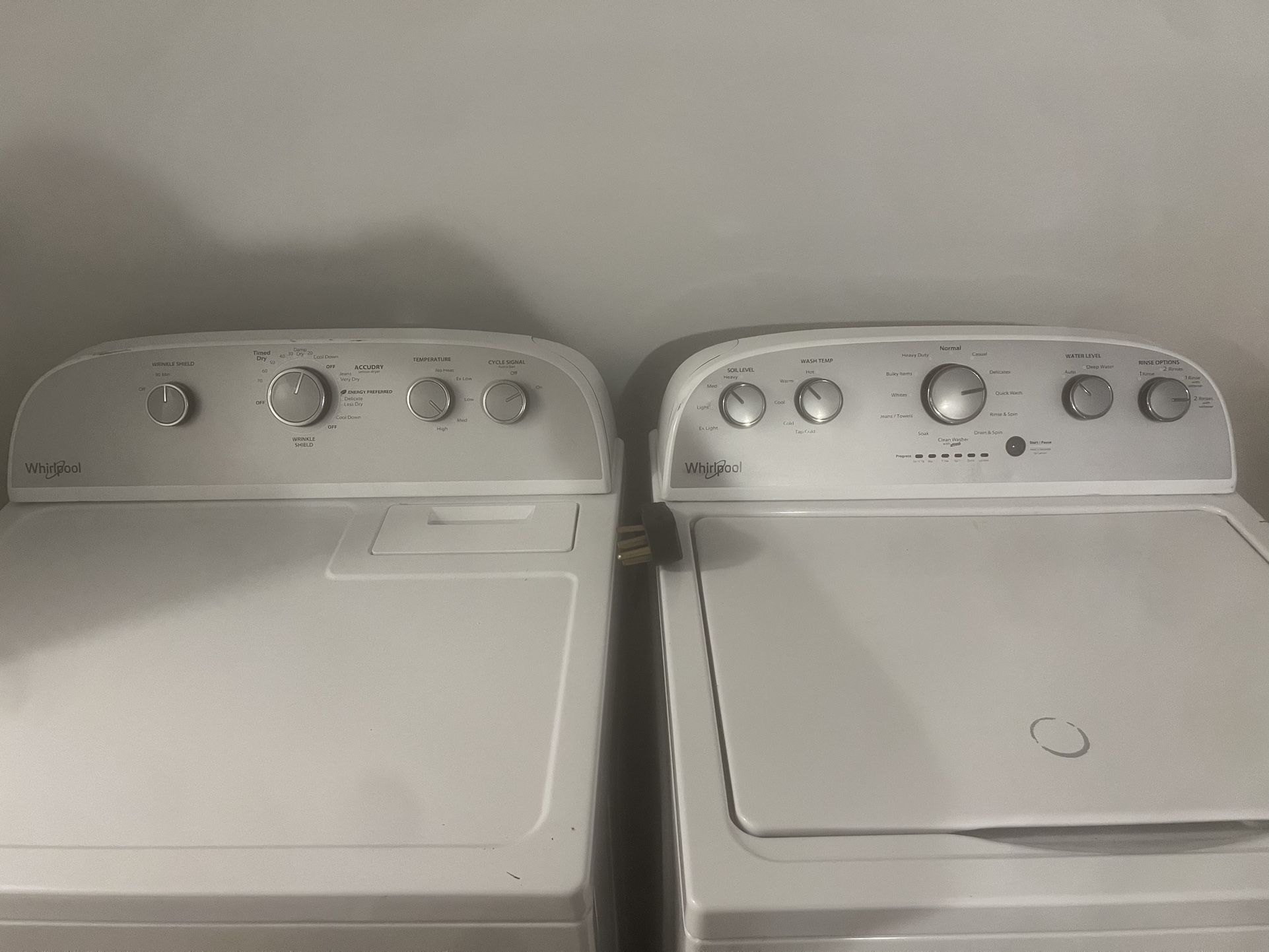 Whirlpool Washer & Dryer