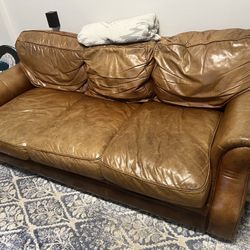 Leather Couch And Love Seat