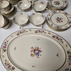 Coxon Belleek Floral China #D-1025 