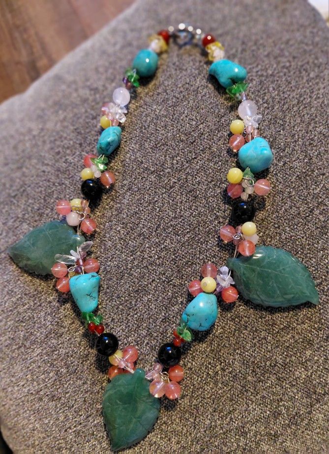 Turquoise & Beaded Necklace