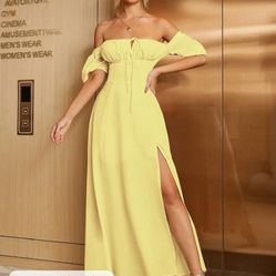 Medium Yellow Summer Dress
