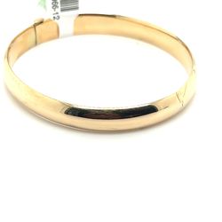 14kt Gold Wide Hollow 2 Piece Bangle Bracelet 8.50grams 8.7mm 163966 12