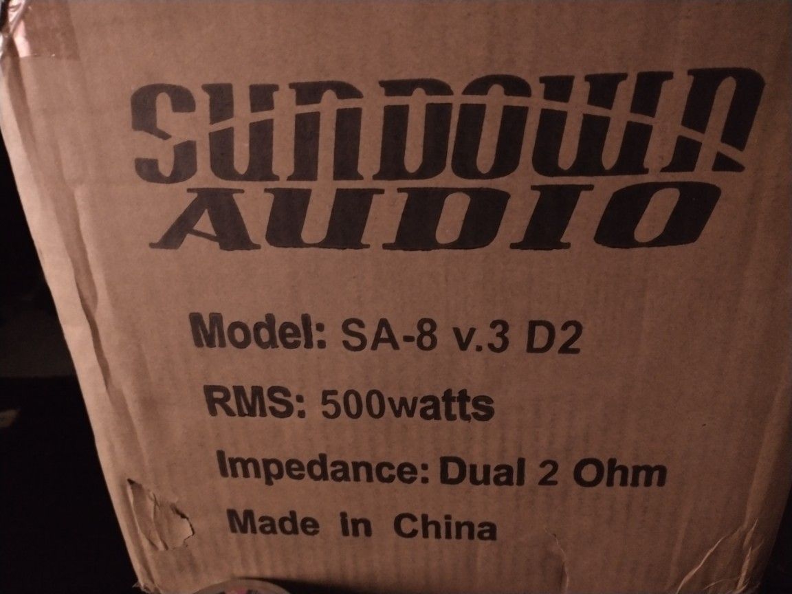 Sundown Audio sa-8 v3 d2 Subwoofer 8" Sub NEW 
